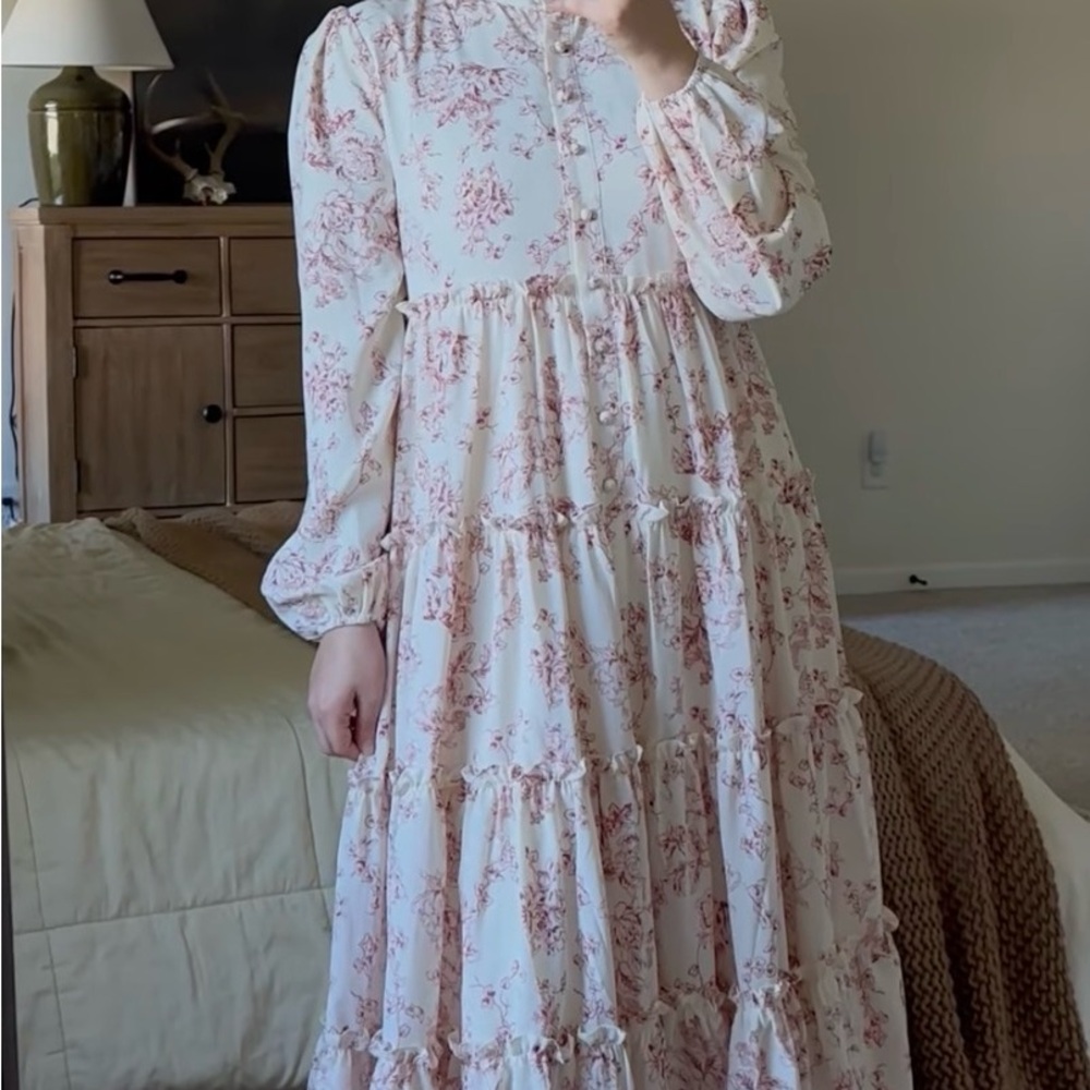 Dainty Jewells Fair As A Rose Maxi Dress